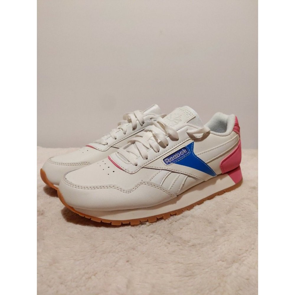 Reebok Womens Classic Harman White/Steel Running Shoes Size 7.5